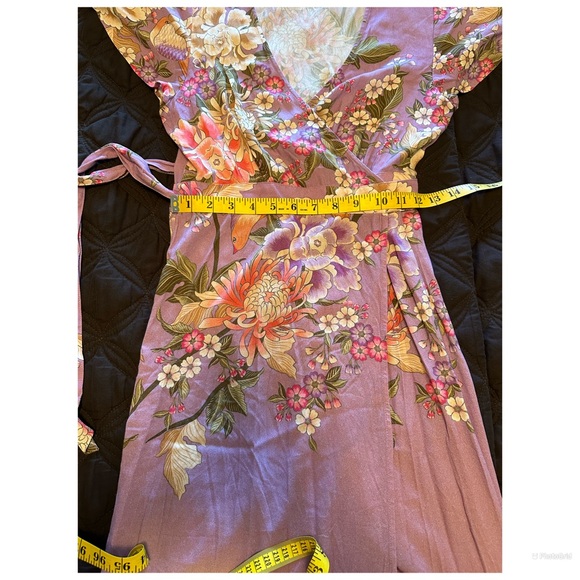 Spell Blue Skies Wrap Maxi Dress Size XS - Picture 14 of 16